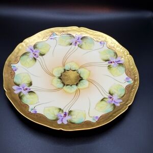 Antique Gilded Rosenthal Plate and Bowl